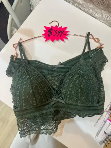 墨綠花語蕾絲内衣